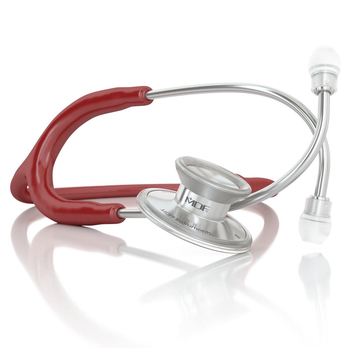 MDF Lightweight Stethoscope Adult, Napa/Burgundy (MDF 747XP)