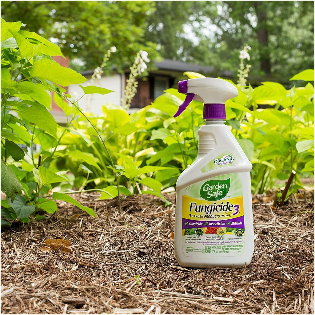 Garden Safe Brand Fungicide3, Ready-to-Use, 709 ml / 24 fl oz