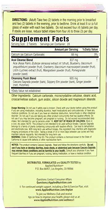 Applied Nutrition 14-day Acai Berry Cleanse 56-Count Bottle