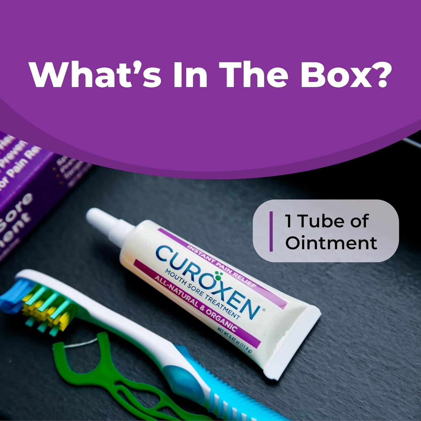 Curoxen Mouth Sore Relief Ointment 0.42 oz / 11.9g