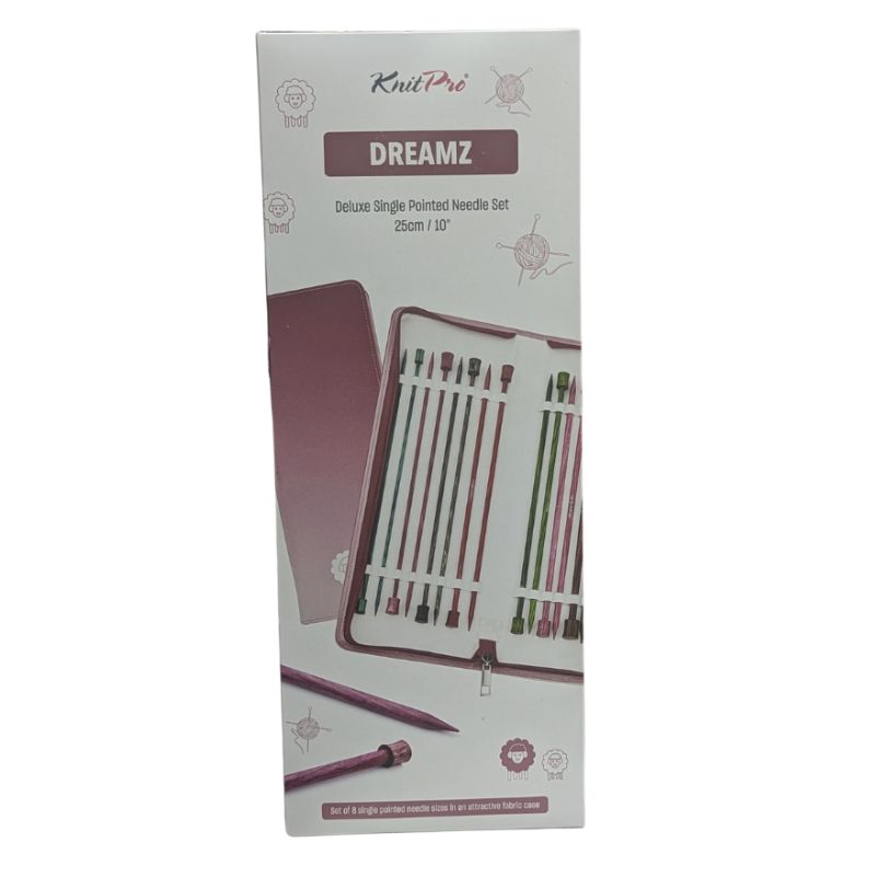 KnitPro Dreamz Deluxe Single Pointed Needle Set, 25 cm - (200645)