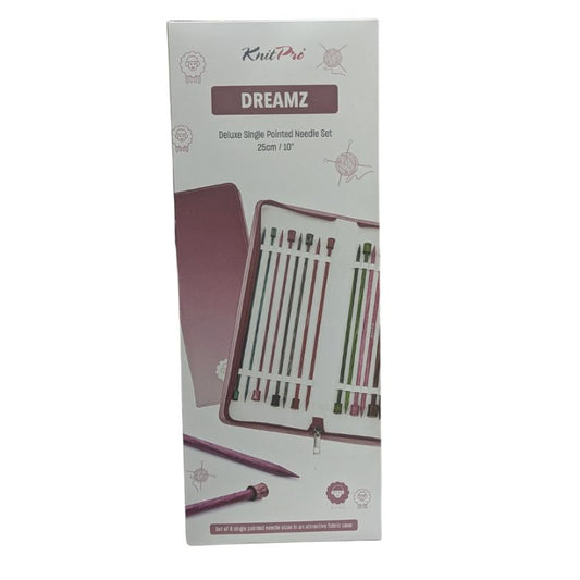 KnitPro Dreamz Deluxe Single Pointed Needle Set, 25 cm - (200645)