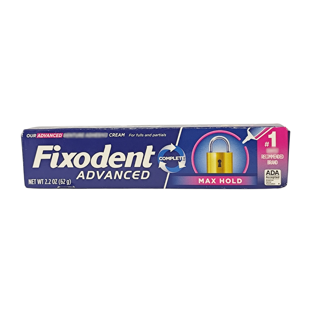 Fixodent Advanced Complete Max Hold Cream, 2.2 oz. / 62 g