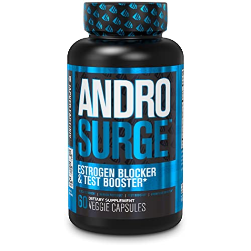 Jacked Factory Andro Surge Estrogen Blocker and Test Booster (60 Veggie Capsules)