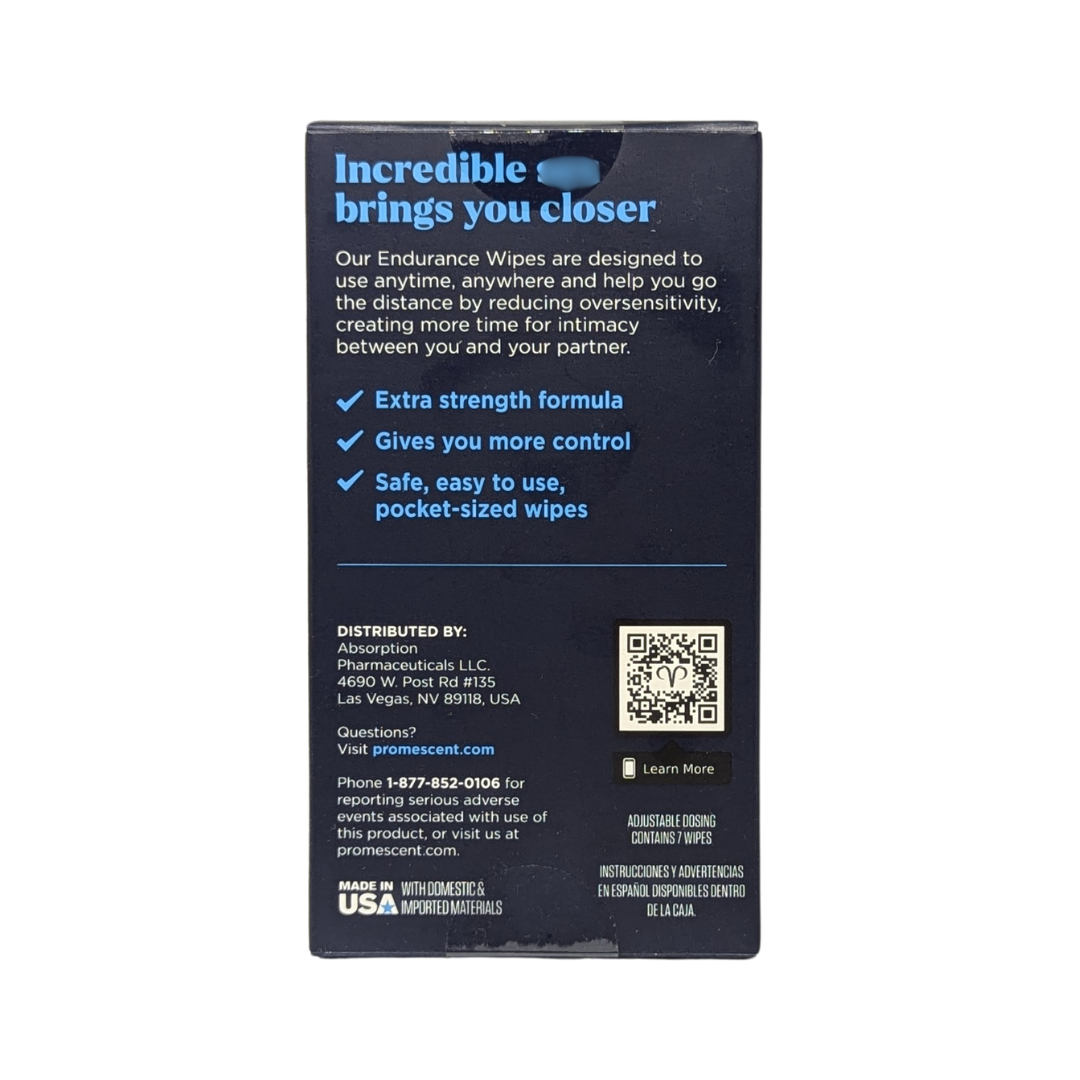 Promescent Delay Wipes Male Desensitizer Prolonged Climax, 7 Wipes