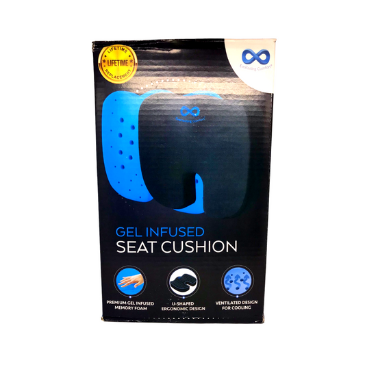 Everlasting Comfort Gel Infused Seat Cushion U - Shaped Ergonomic Design 1 Count