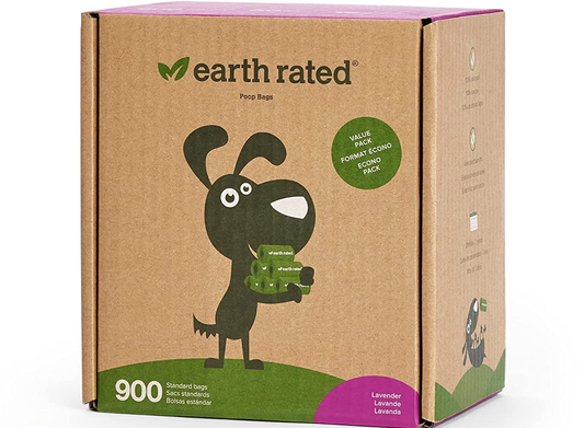 Earth Rated Dog Poop Bags, Lavender Scented 900 Ct