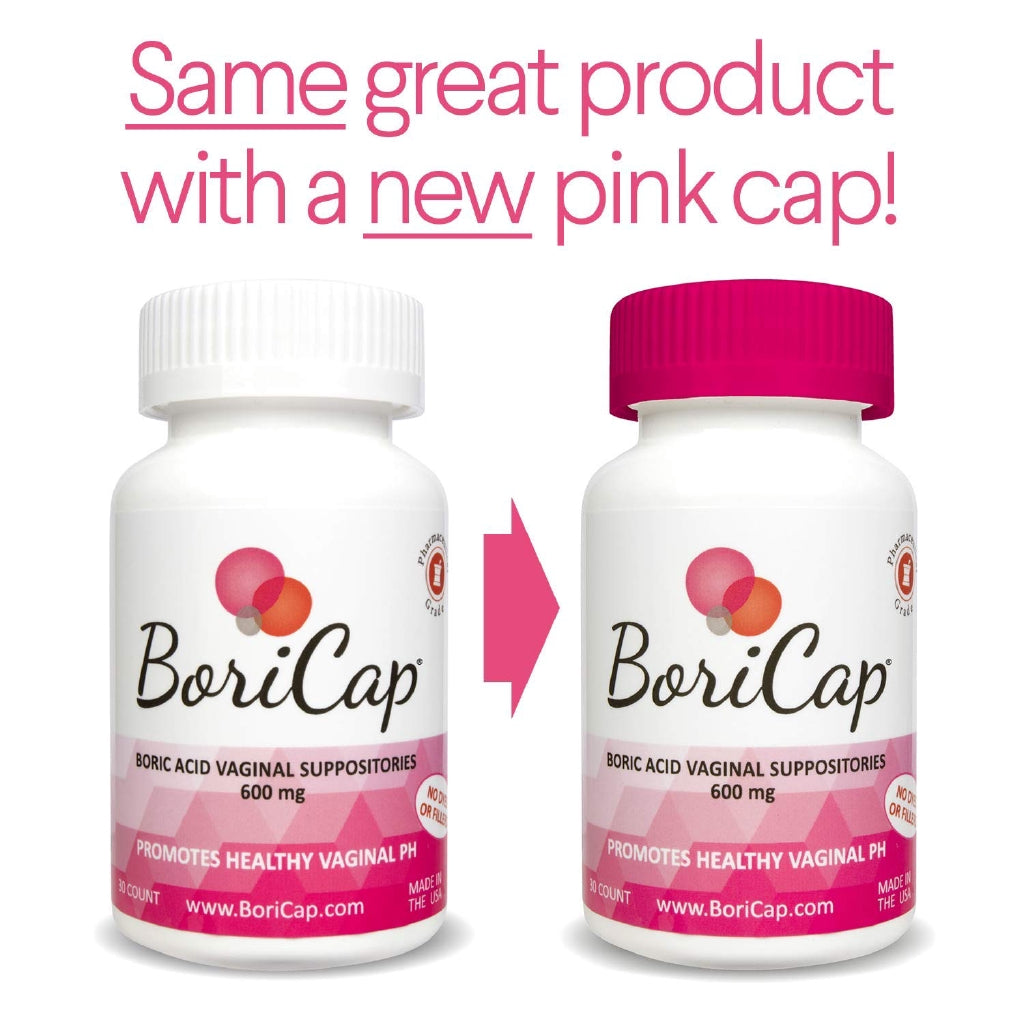 BoriCap Boric Acid Suppositories 600 mg (30 Count)