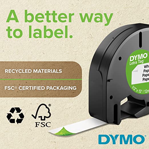 Dymo Label Refills 1/2" x 13ft Clear Plastic Tape (16952)