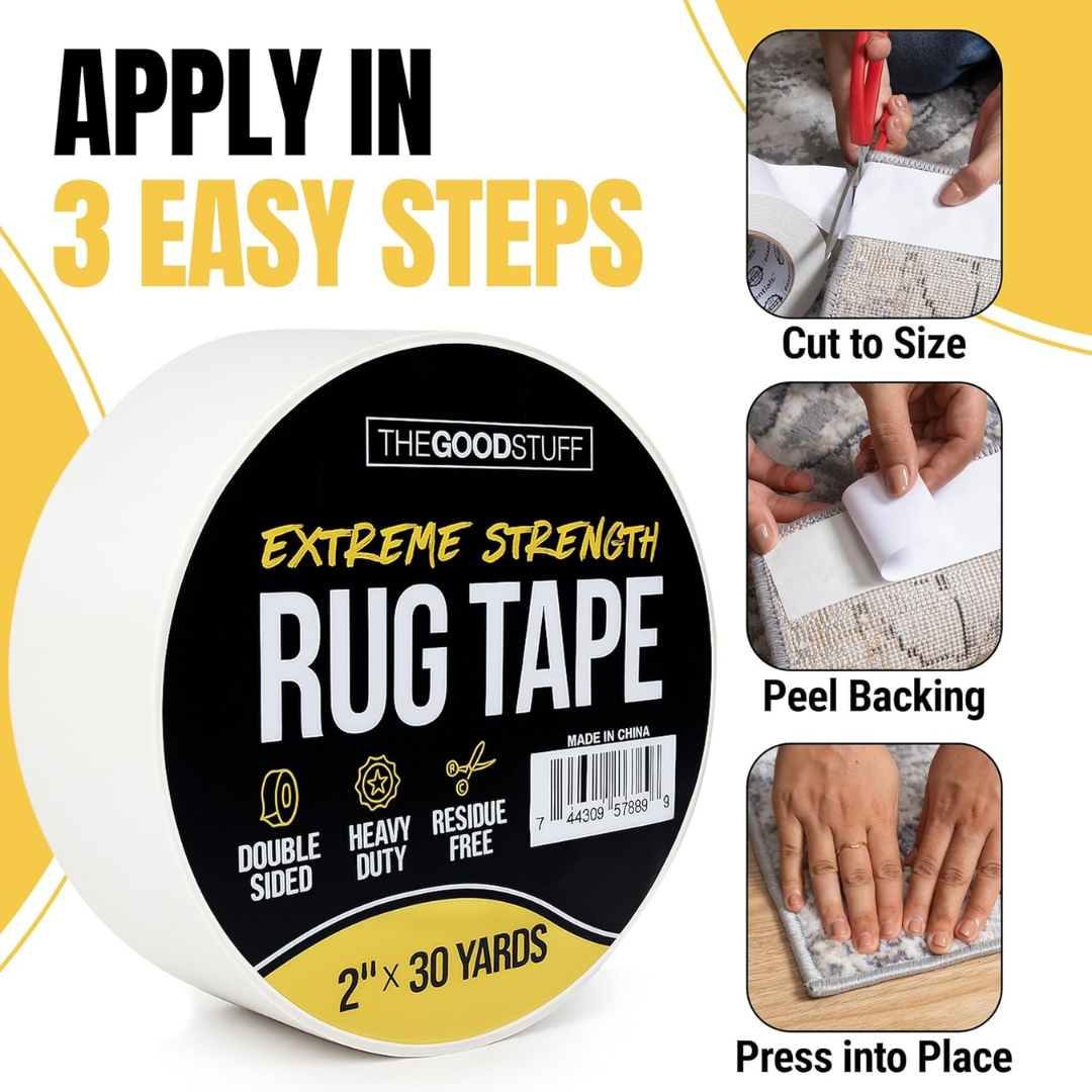 The Good Stuff Extreme Strength Rug Tape, 2" x 30 Yards