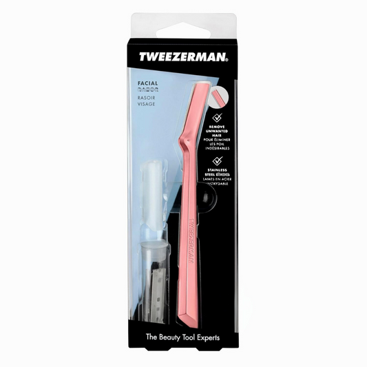 Tweezerman Facial Shaver Tea Rose Color, 1 Count