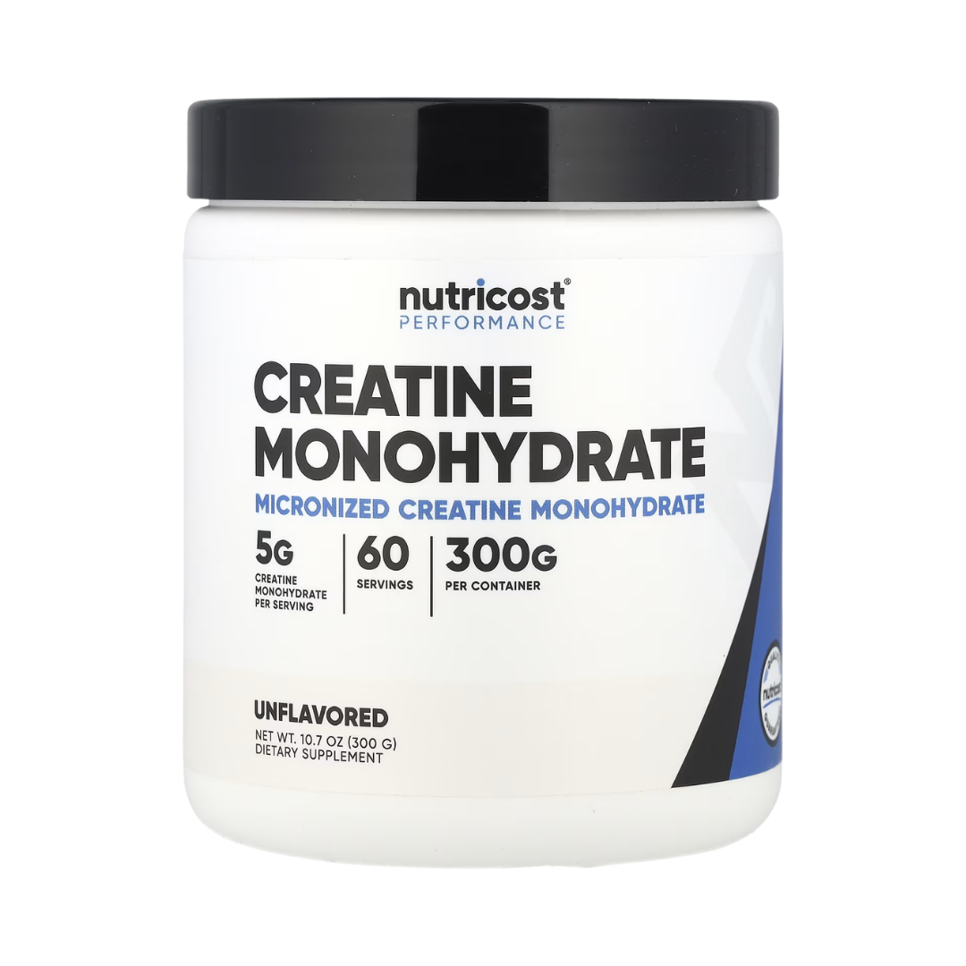 Nutricost Creatine Monohydrate Unflavored Powder, 10.7 oz / 300 g