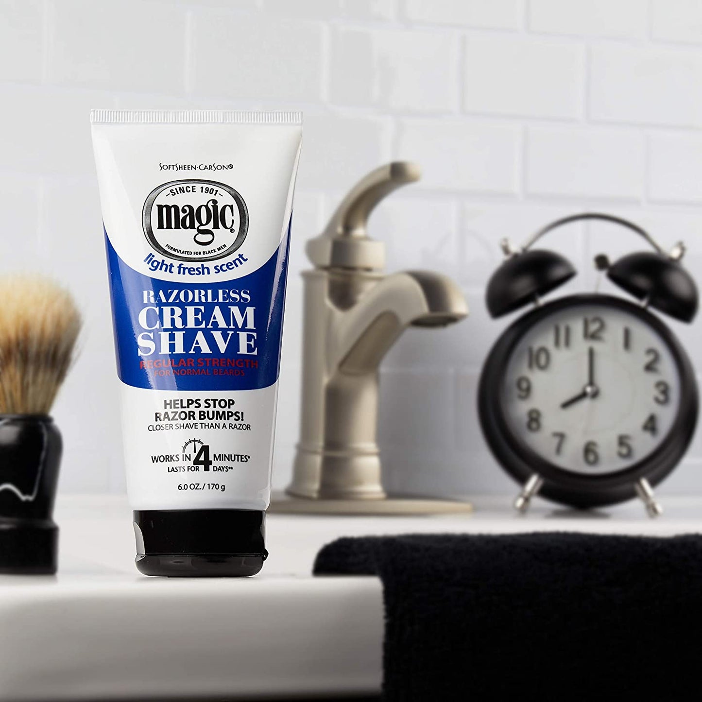 Softsheen Carson Magic Razorless Shave Cream Regular Strength, 6 oz