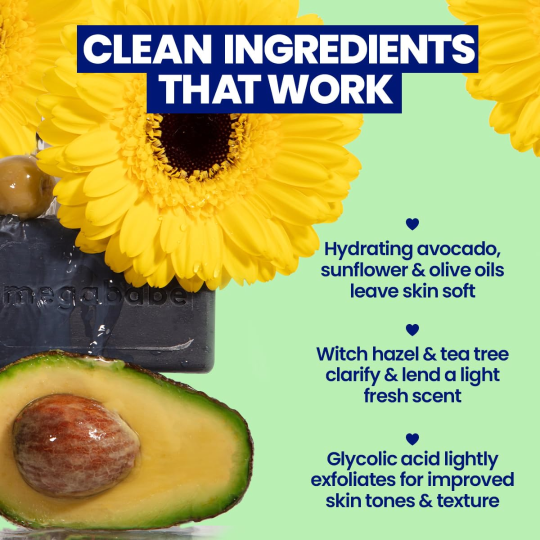 Megababe Space Bar Detoxifying Charcoal Underarm Bar, 4.5 oz