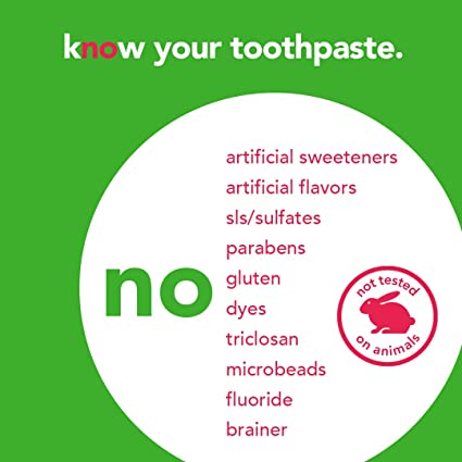 Hello Natural Fluoride Toothpaste Removes Plaque Kids All Ages Watermelon 119 g