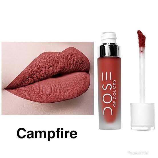 Dose of Colors Liquid Matte Lipstick (Camp Fire)