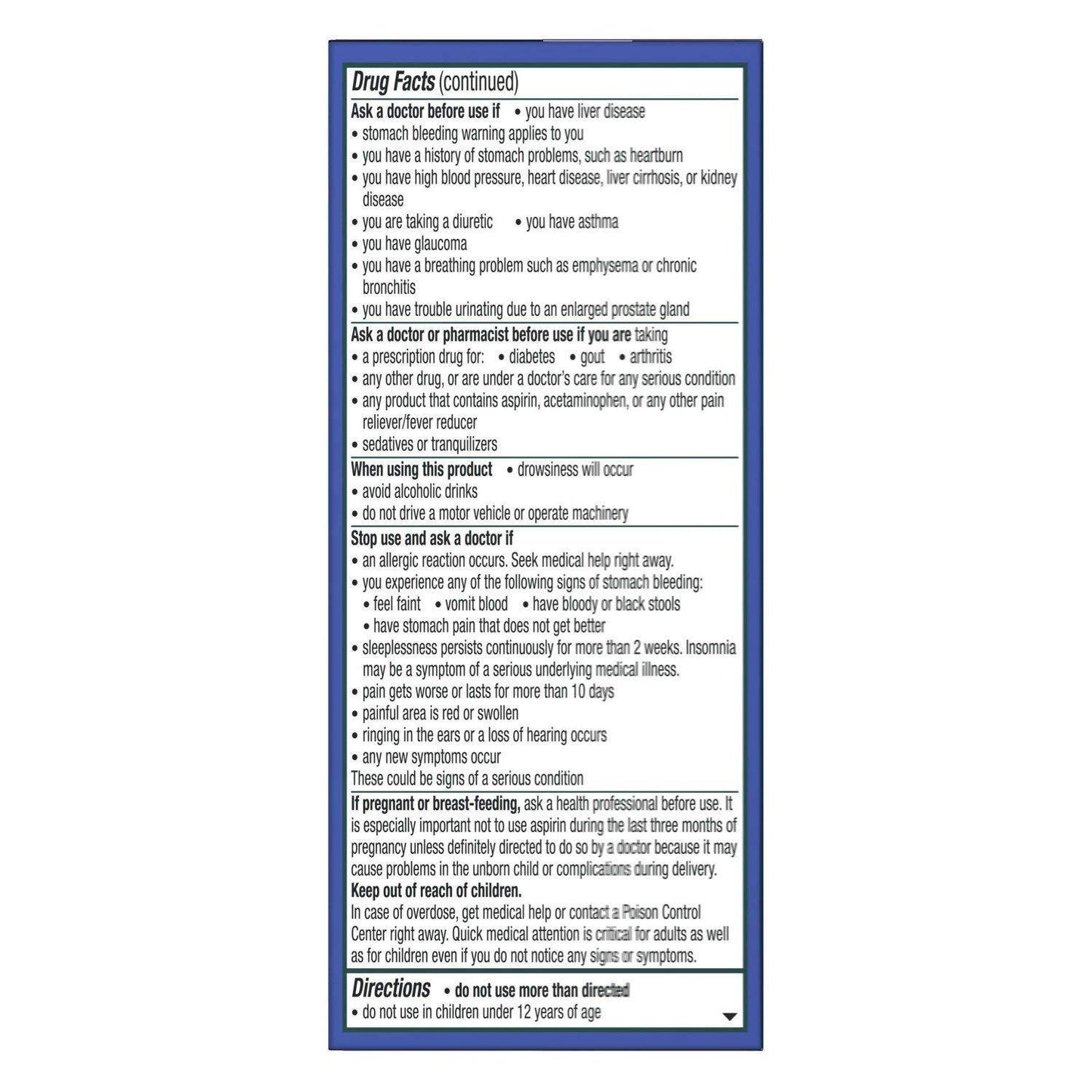 Excedrin PM Headache Diphenhydramine Citrate Pain Reliever / Nighttime Sleep-Aid (100 Caplets)