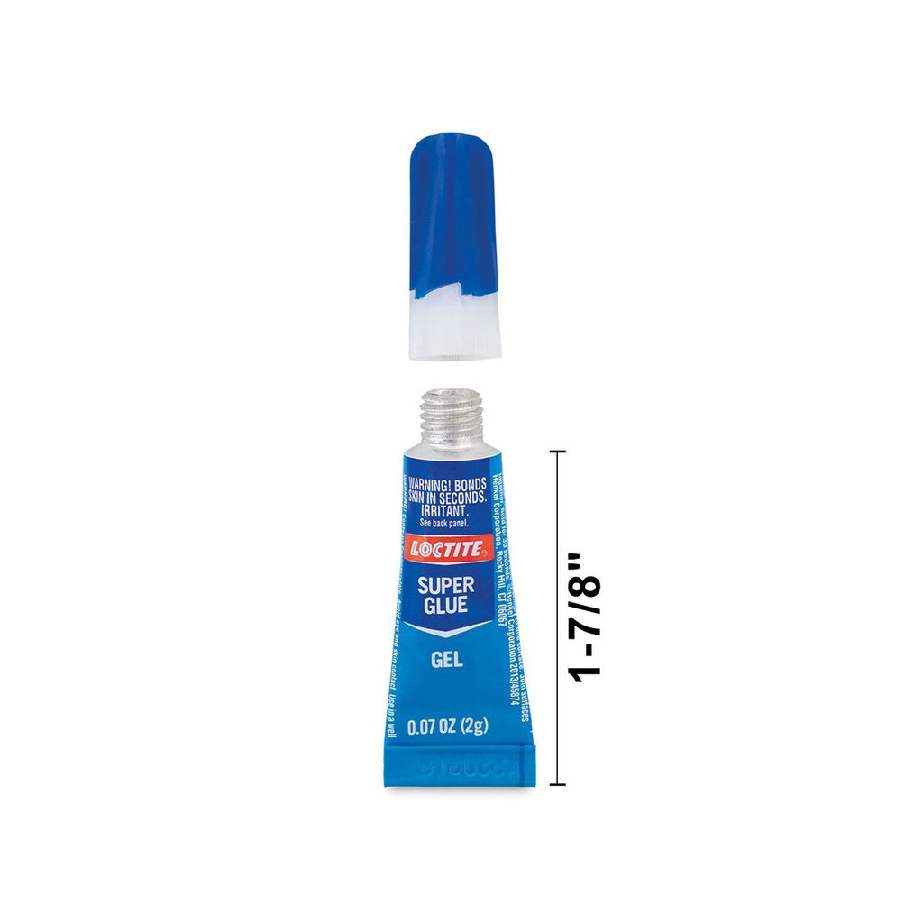 Loctite Super Glue Gel For Ceramic Paper Wood Rubber Leather Metal No Drip No Mess Henkel 0.07oz 2g