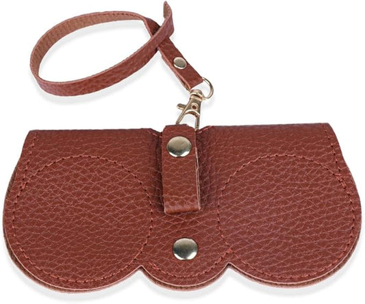 Sunglasses And Eyeglasses Leather Clip Case Cover Holder Design May Vary