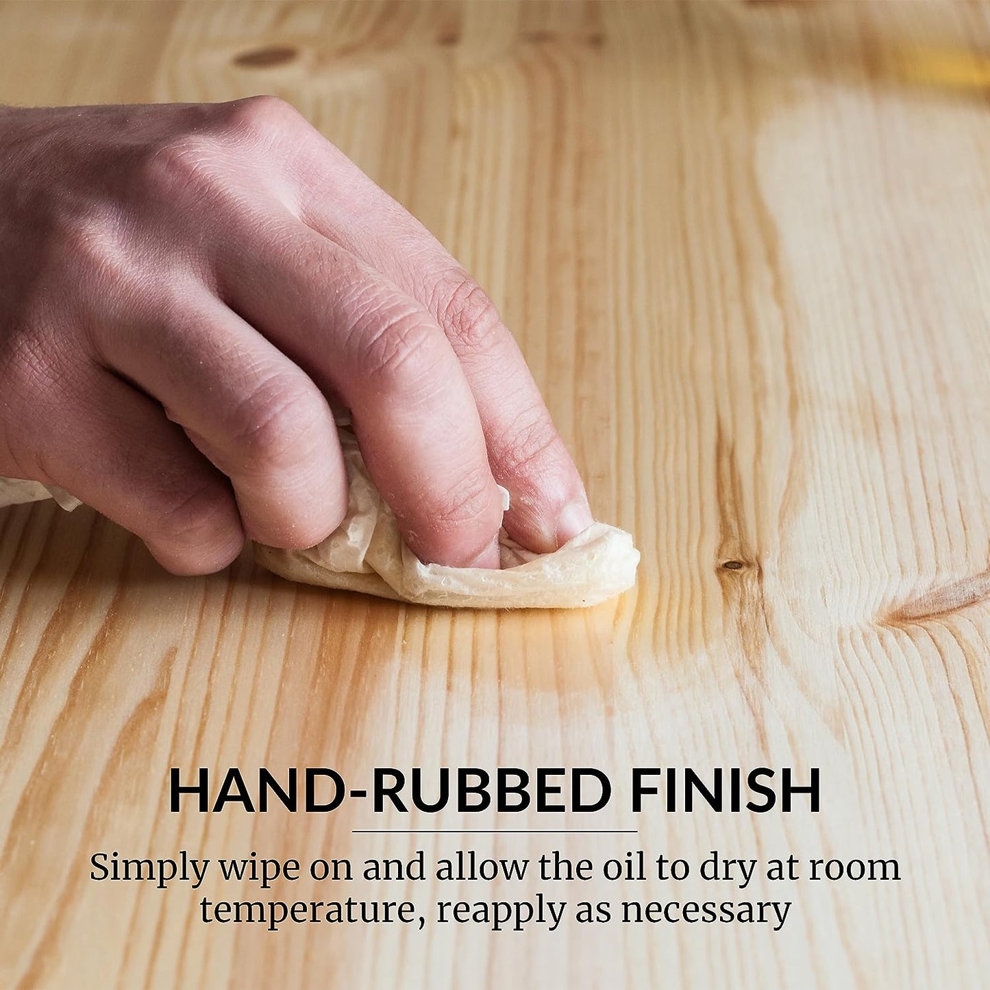 HOPE'S 100% Pure Tung Oil Just Wipe On Penetrates & Protects for All Fine Woods 473L