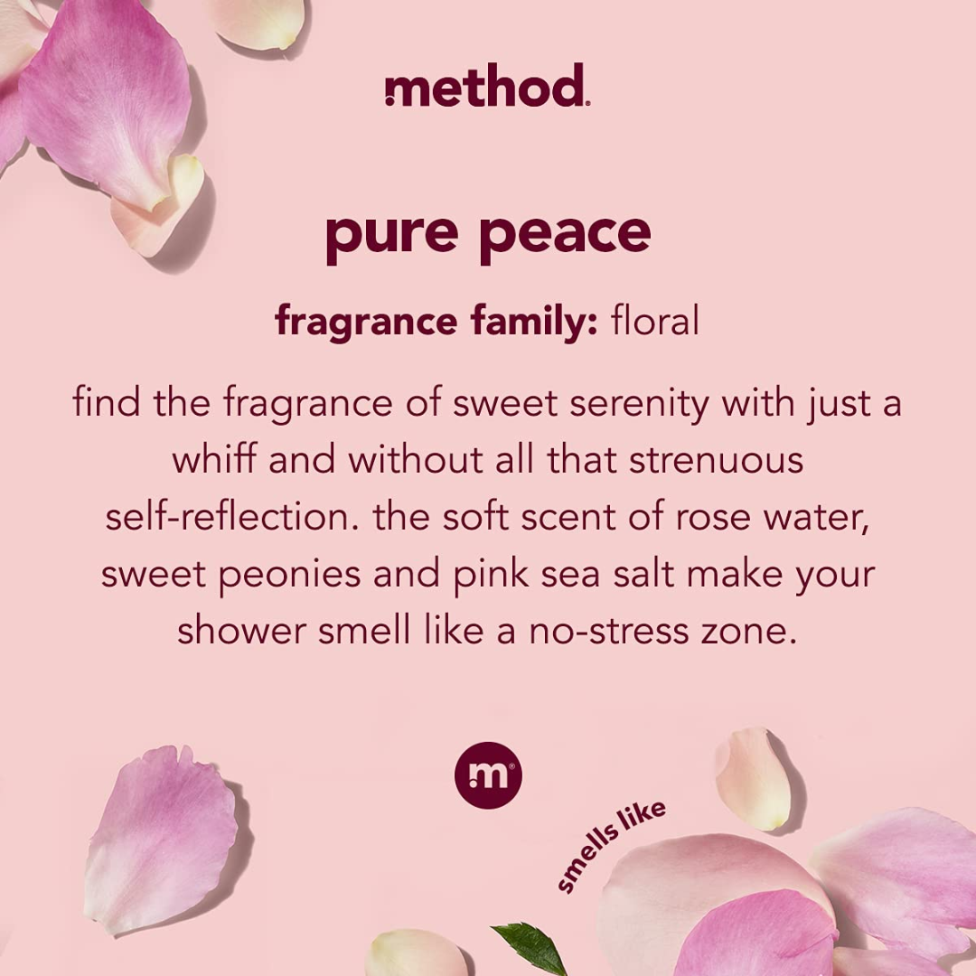 Method Body Deodorant Peony, Rose Water & Pink Sea Salt, 75 g / 2.65 oz