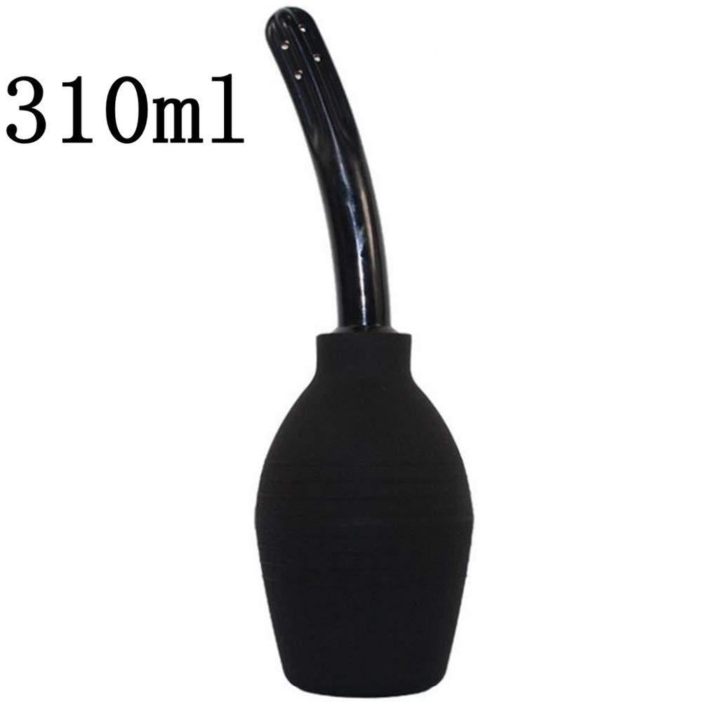 Douche And Enema Flush Bulb Flex Tip Cleaning Bulb Portable Insert Vaginal Douche Medical-Grade Deluxe Home Enema for Anal or Vaginal Douching Aids in Hygiene 10oz (Black)