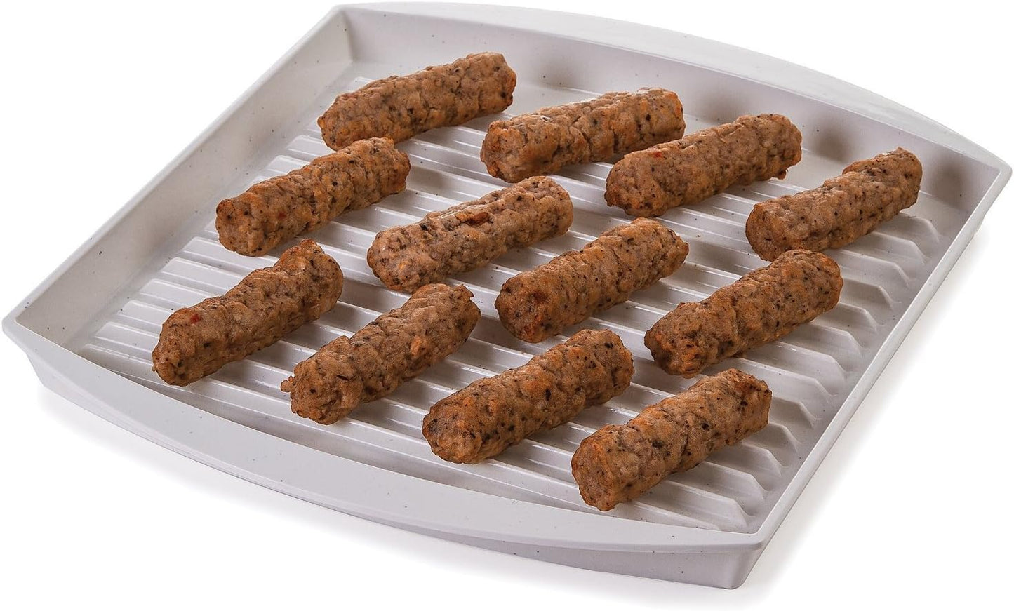 Progressive Prep Solution MiracleWare Mirowave Bacon Grill with COver 6 Srips