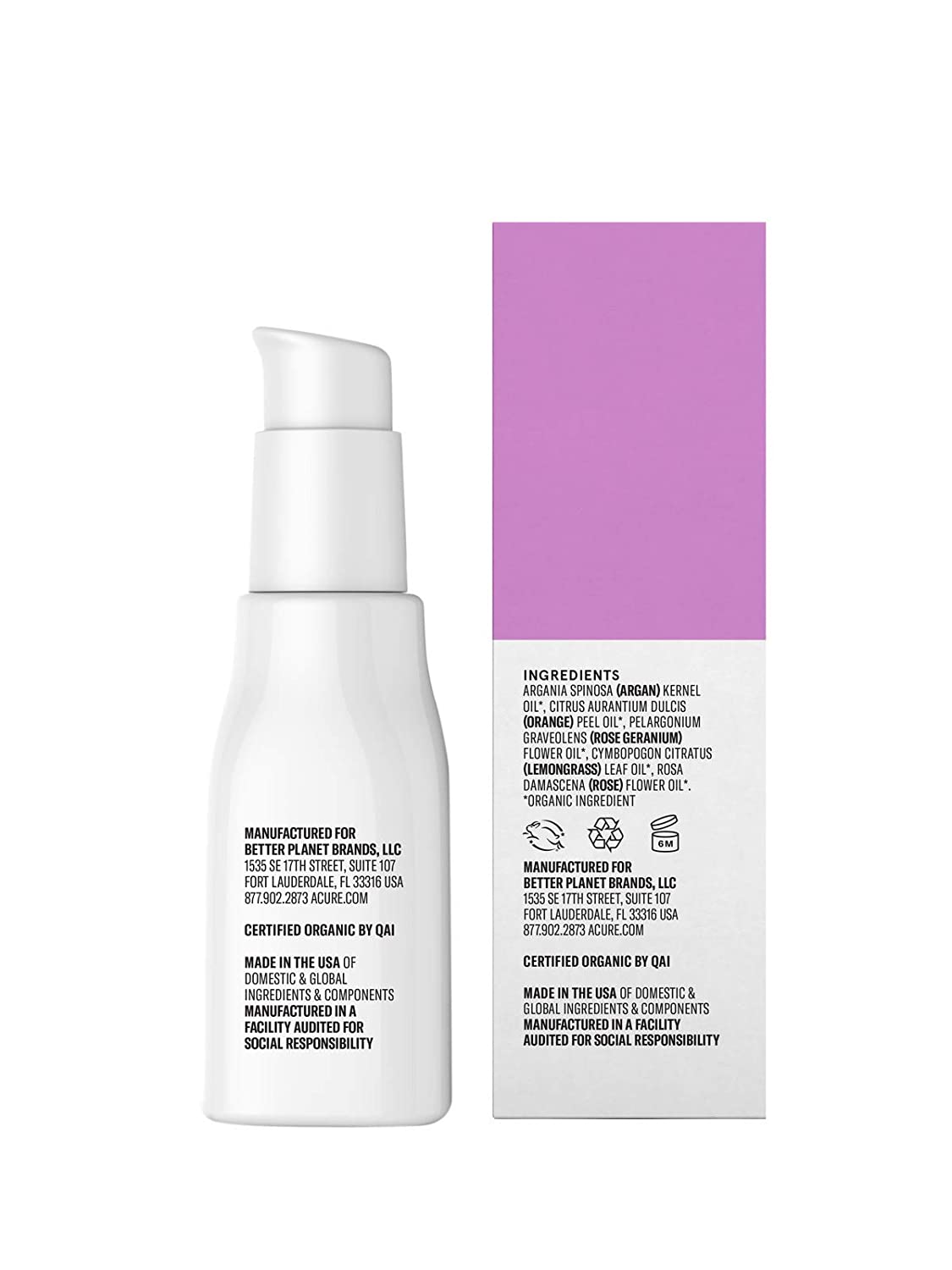 ACURE Radically Rejuvenating Rose Argan Face Oil, 1 fl.oz / 30ml