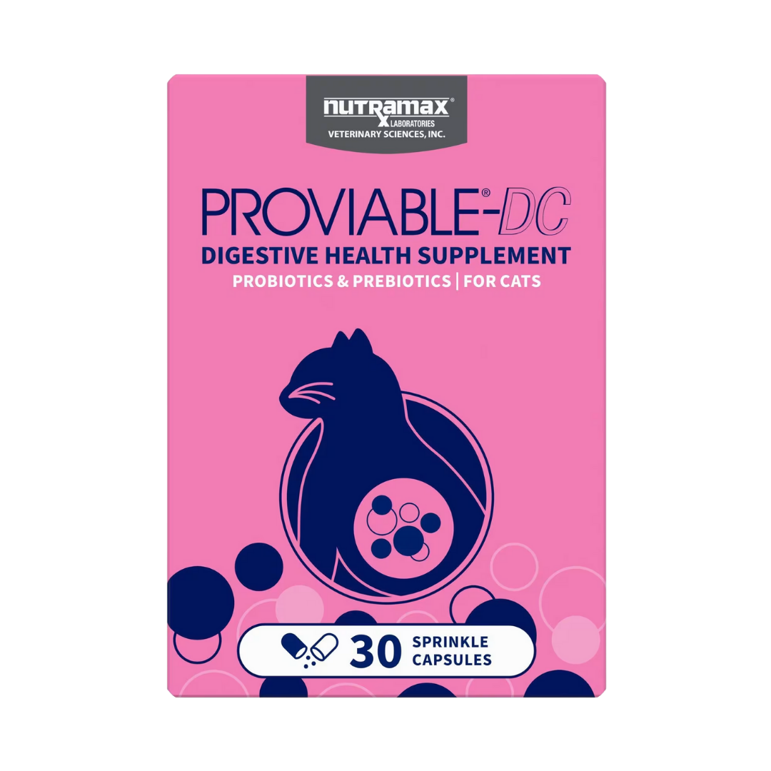 Nutramax Laboratories Proviable-DC Digestive Health Supplement For Dogs And Cats 30 Capsules