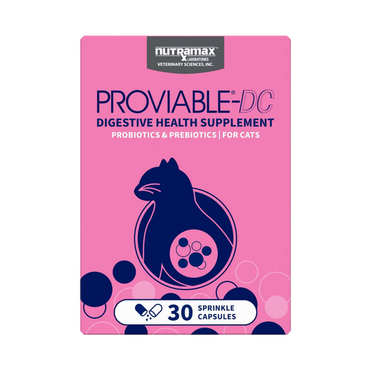 Nutramax Laboratories Proviable-DC Digestive Health Supplement For Dogs And Cats 30 Capsules