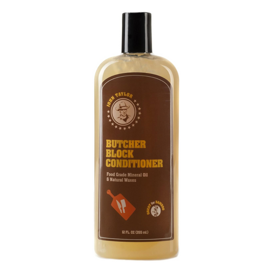 John Taylor Butcher Block Conditioner Food Grade Mineral Oil & Natural Waxes Great for Wood 355ml
