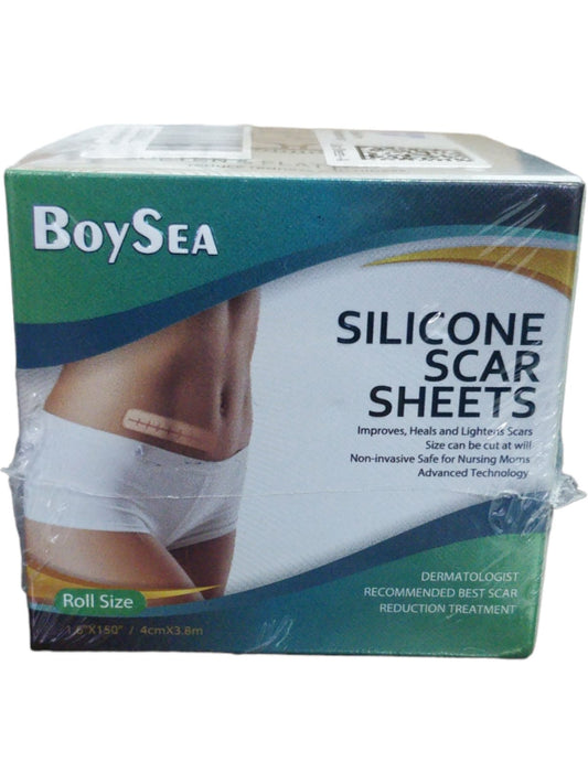 BoySea Silicone Scar Sheets Roll Size 1.6" x 150" / 4cmX3.8cm