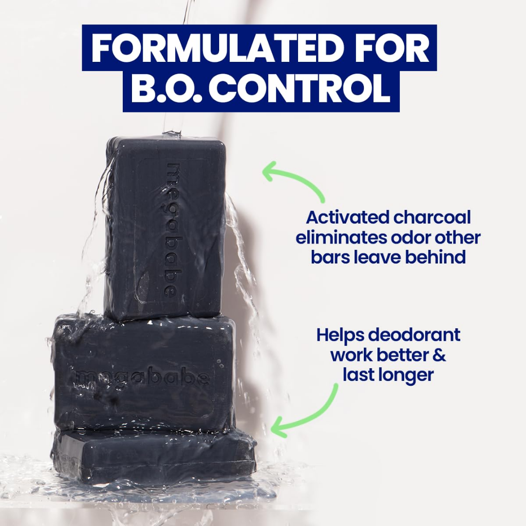 Megababe Space Bar Detoxifying Charcoal Underarm Bar, 4.5 oz