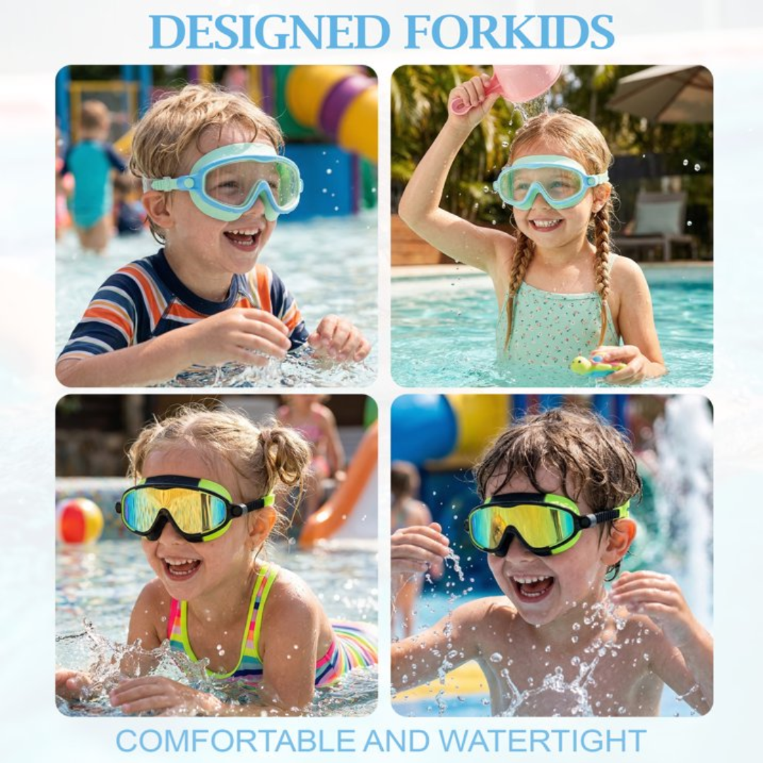 Seago Swim Goggles for Kids, Pack of 2