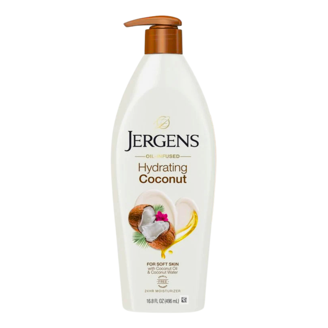 Jergens Oil-Infused Hydrating Coconut For Soft Skin With Coconut Oil 16.8 fl oz / 496ml
