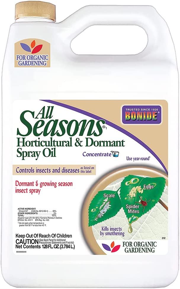 Bonide All Seasons Horticultural & Dormant Spray Oil  Controls Insects & Diseases - 128fl.oz