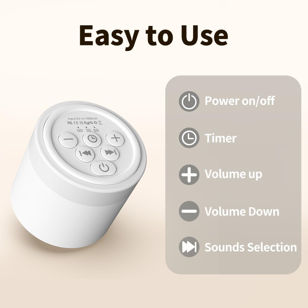Hushing Mini Portable White Sound Noise Machine