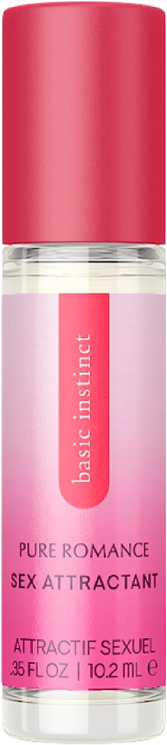 Basic Instinct Pure Romance Attractant | Travel-Ready Oil With Effortless Roll On Application | .35 Fl Oz/10.2ml