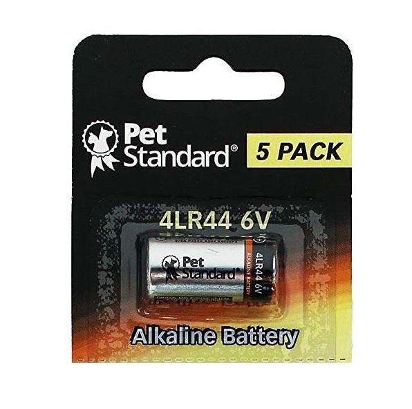 PET STANDARD Alkaline Battery 4LR44 / 476A / PX28A / A544 / K28A / L1325 Dog Collar 6V (5 Pack)