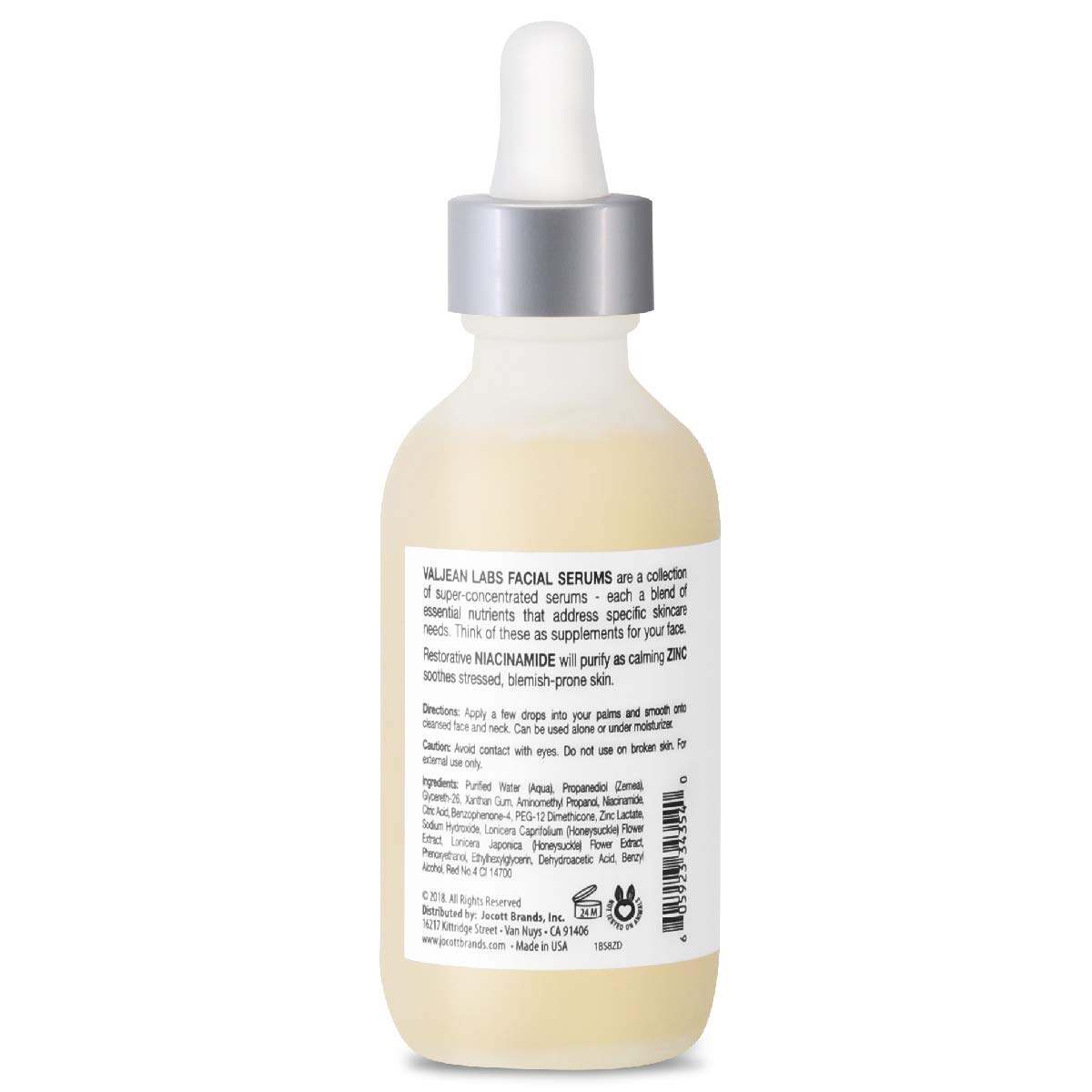 Valjean Labs Restore Niacinamide + Zinc Facial Serum 54ml