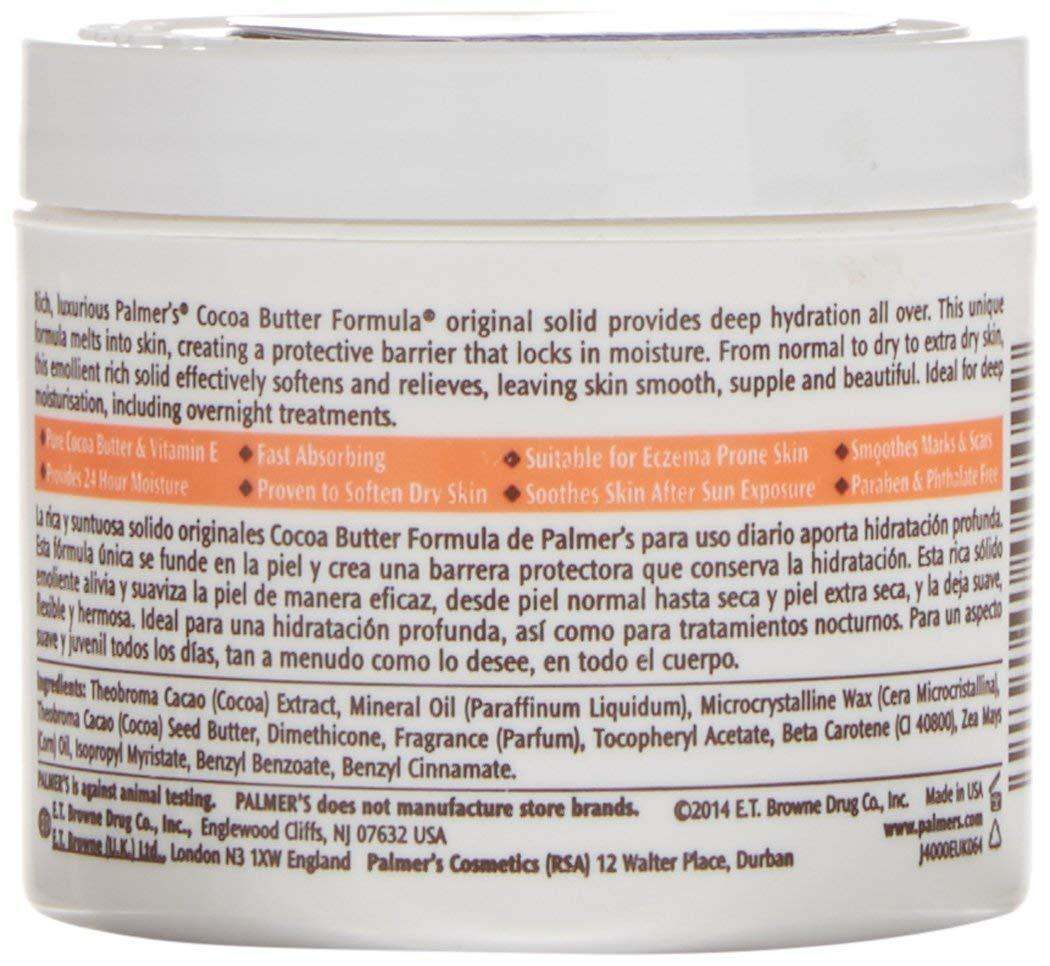 Palmers Cocoa Butter Formula with Vitamin E, Daily Skin Therapy Heals Soften 24 Hour Moisture 100 g / 3.5 oz
