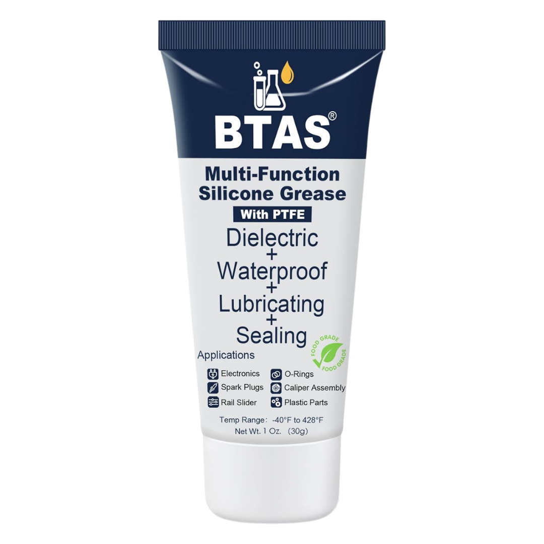 BTAS Multi-Function Silicone Grease with PTFE, 1 oz / 30 g