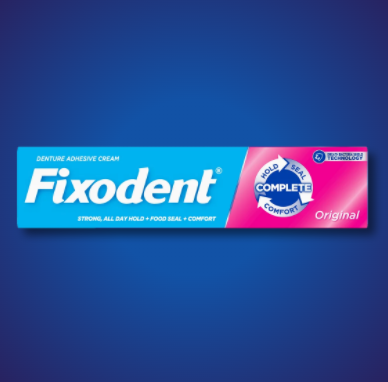 Fixodent Complete Denture Adhesive Cream Original  2.4 oz