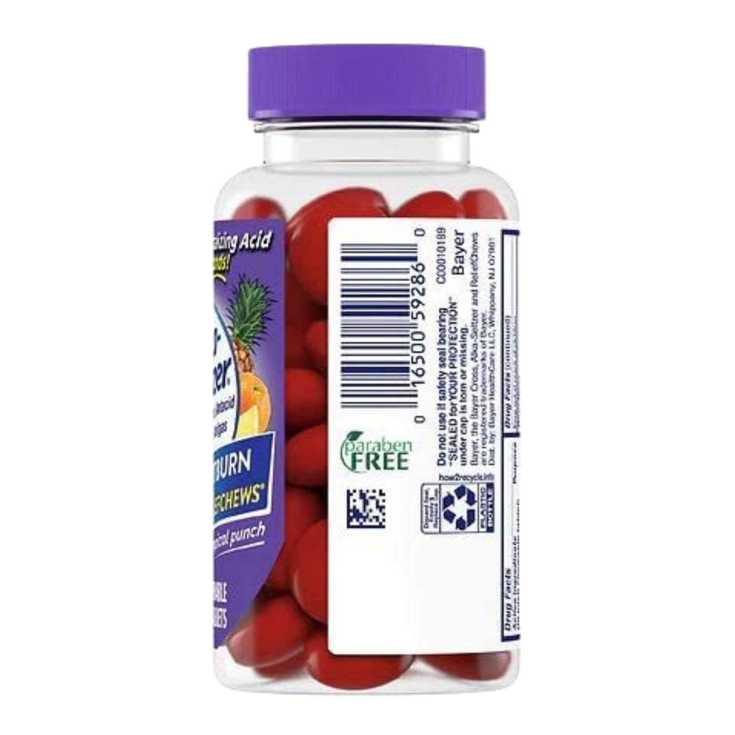 Bayer Alka-Seltzer Heartburn+Gas Reliefchews Tropical Punch (28 Chewable Tablets)