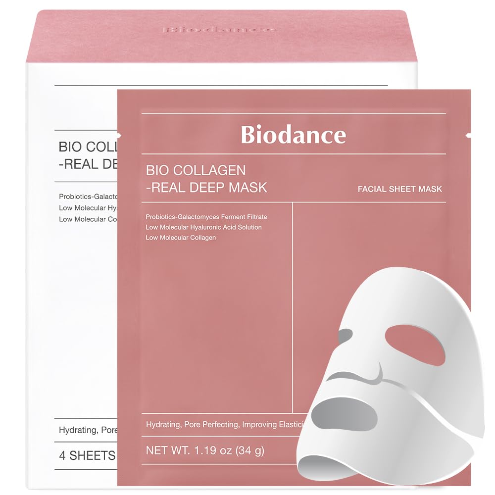 Biodance Bio-Collagen Real Deep Facial Sheet Mask 4 Sheets, 136 g / 4.80 oz.