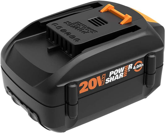 Worx WA3578 Max Power Share Lithium Ion High Capacity Battery, Orange and Black - 20V 4.0Ah