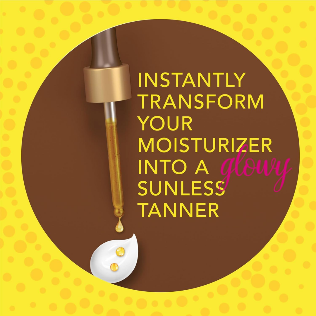 Jergens Natural Glow Instant Sun Drops Sunless Tanning Serum, 1 oz / 29 ml