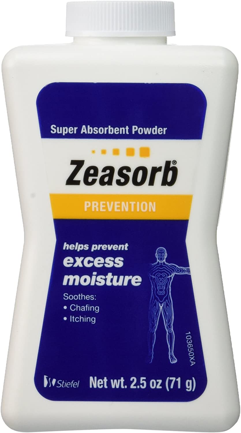 Zeasorb Prevention Super Absorbent Powder, 2.5 oz. / 71g Helps Prevent Excess Moisture