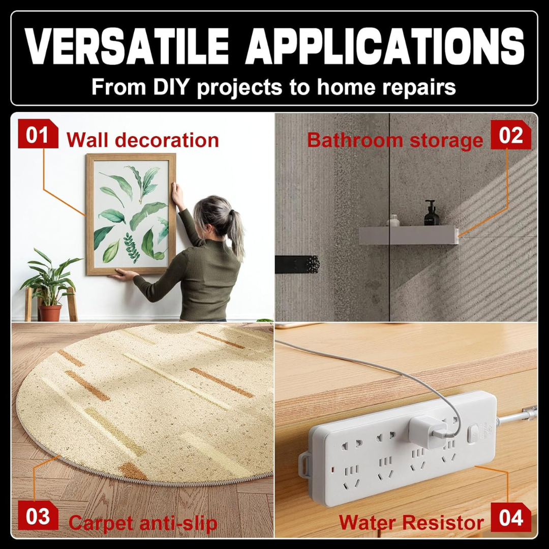 Tapify Double Sided Adhesive Tape for Walls, Car & LED Strip Light, 0.39 x 10 ft