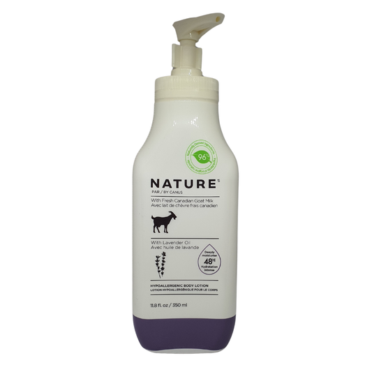 Nature By Canus Canadian Goat Milk With Lavender Oil Hypoallergenic Body Lotion, 11.8 fl oz / 350 mL